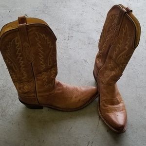 Brown Leather Cowboy Boots